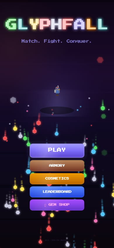 Glyphfall Menu